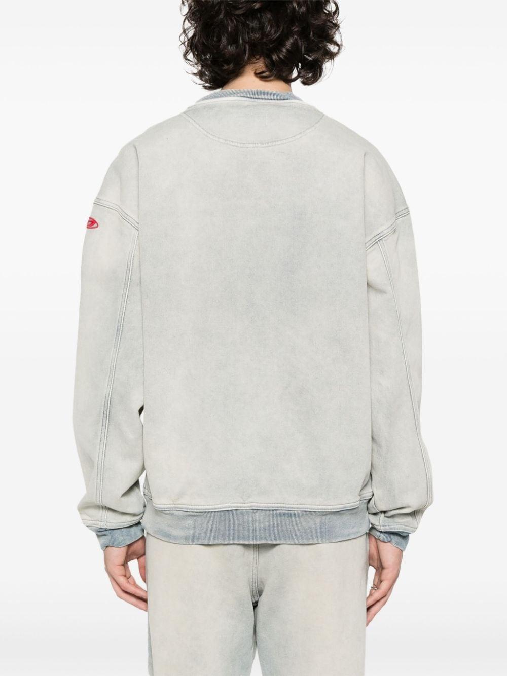 D-krib Track Sweatshirt In Blue Denim Product Image