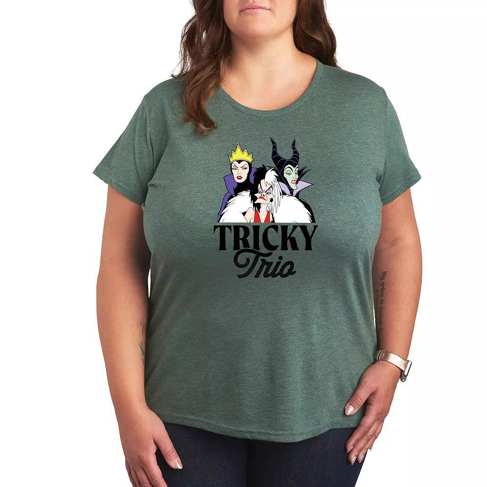 Plus Peanuts Snoopy Pile Of Leaves Graphic Tee, Womens Grey Green Product Image
