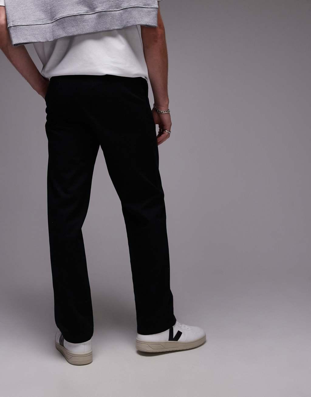 ARKET cord chino pants in black Product Image