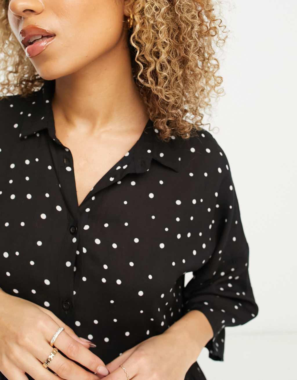 Esmee Exclusive oversized shirt mini summer dress Product Image