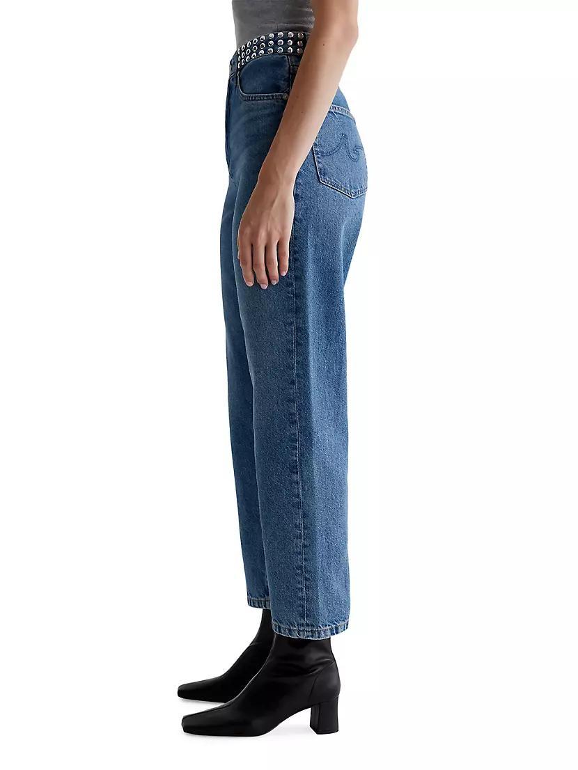 Rian Studded High-Rise Straight-Leg Jeans Product Image