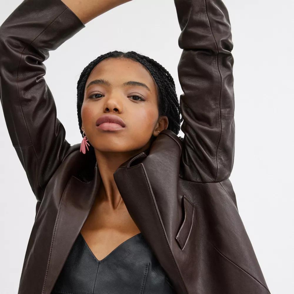 Leather Blazer Product Image
