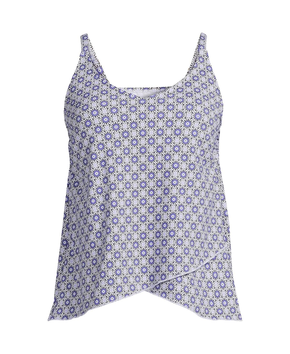 Womens Lands End DDD-Cup Chlorine Resistant Tulip Hem Tankini Swim Top Product Image