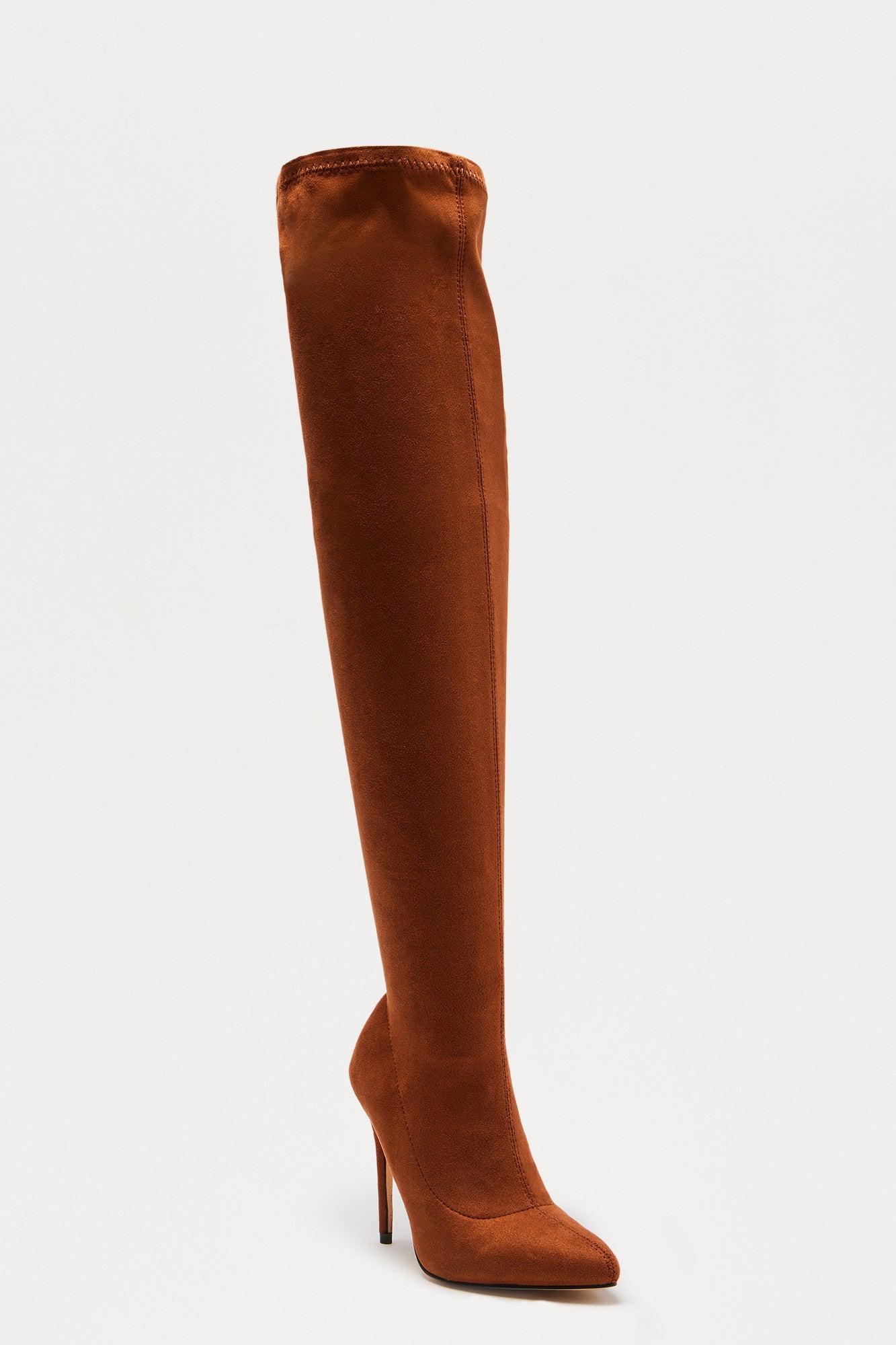Gyra Thigh High Boots - Camel Product Image
