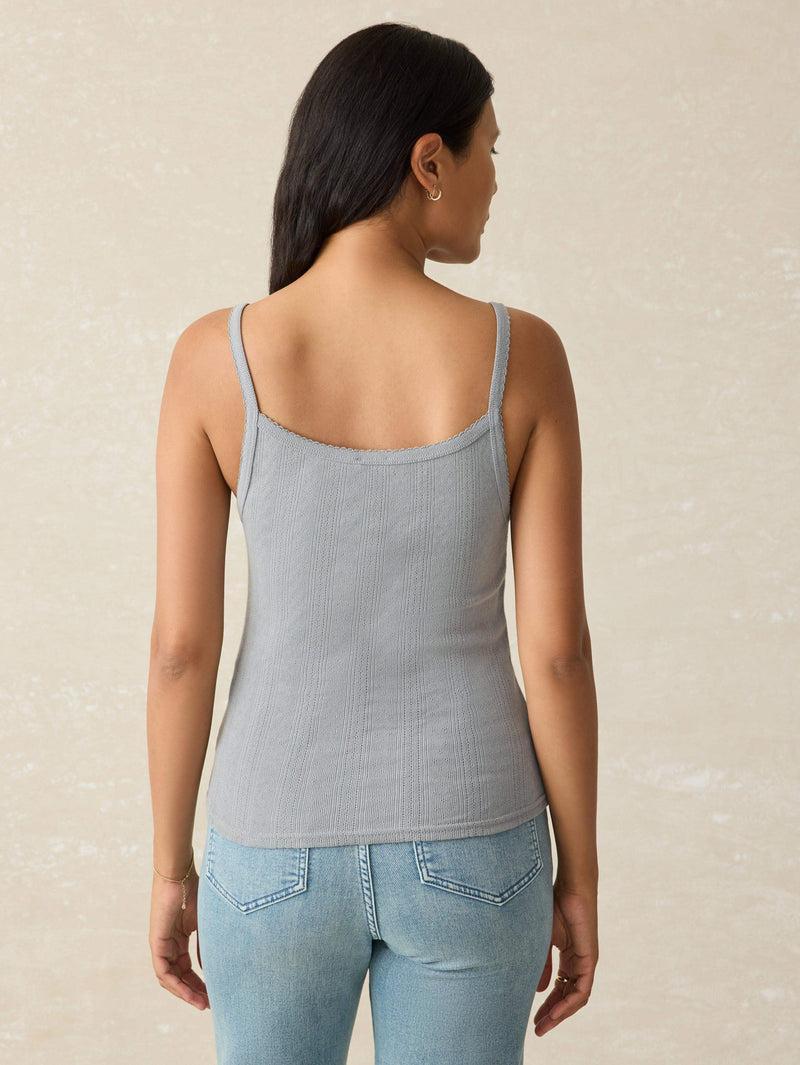 Pacific Pointelle Tank - Tradewinds Product Image