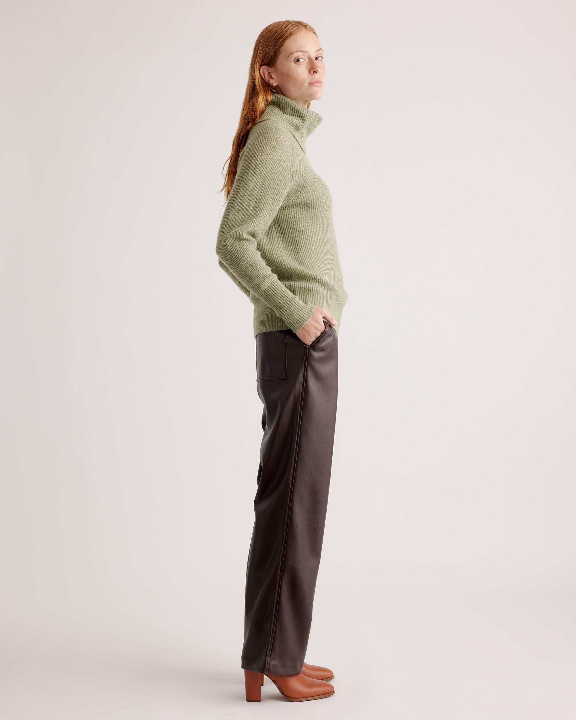 Quince | Women's Baby Alpaca-Wool Turtleneck Sweater Size XL Product Image