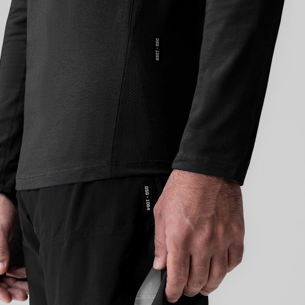1058. Creora® Cotton Modal Long Sleeve - Black Product Image