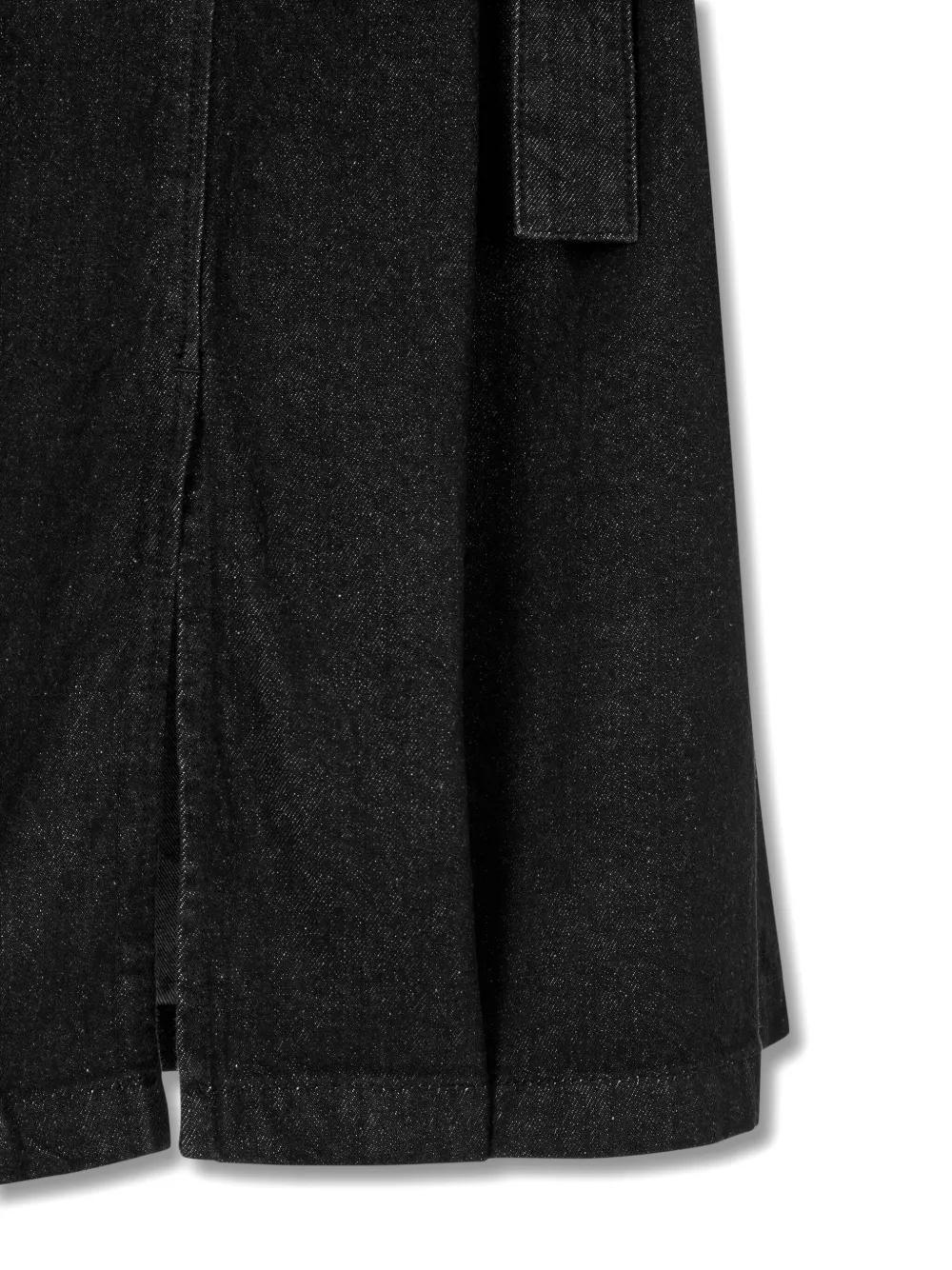pintuck-detail belted skirt  Product Image