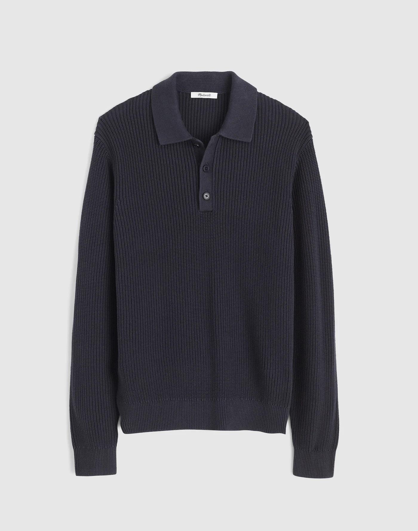 Cotton Shaker-Stitch Polo Product Image