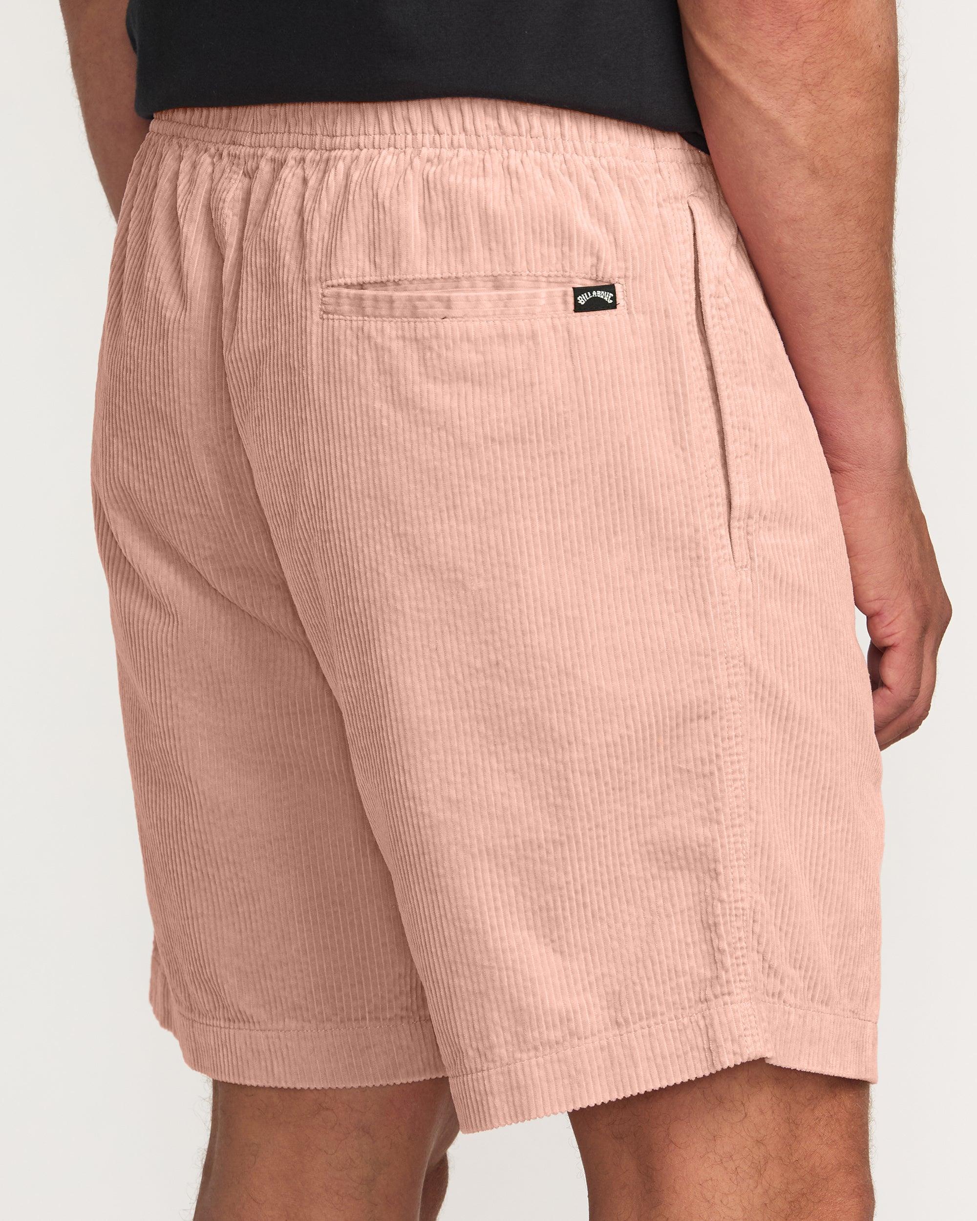 Larry Laybacks 19" Cord Shorts - Dusty Pink Male Product Image
