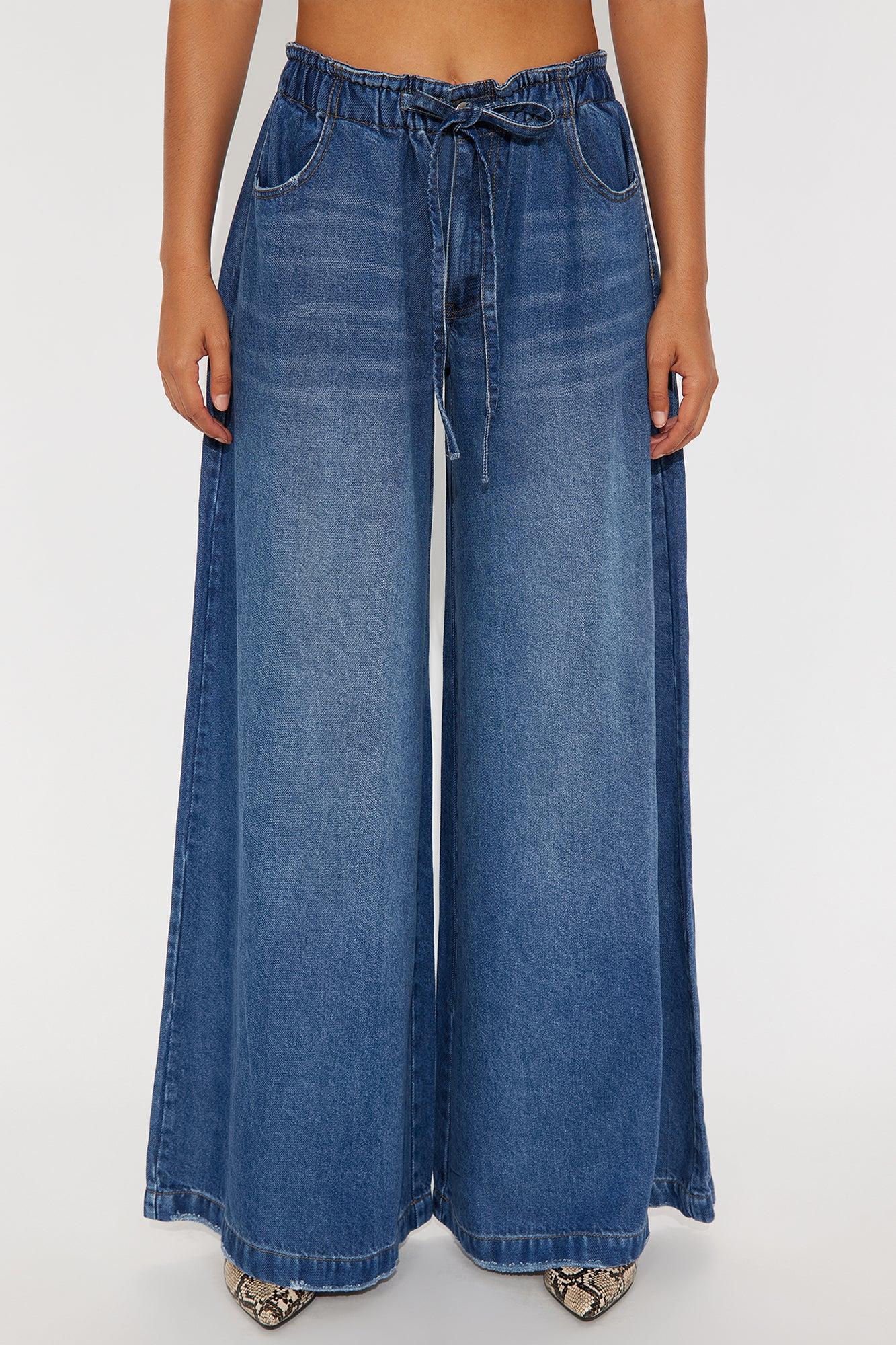 Brunswick Drapey Jeans - Dark Wash Product Image