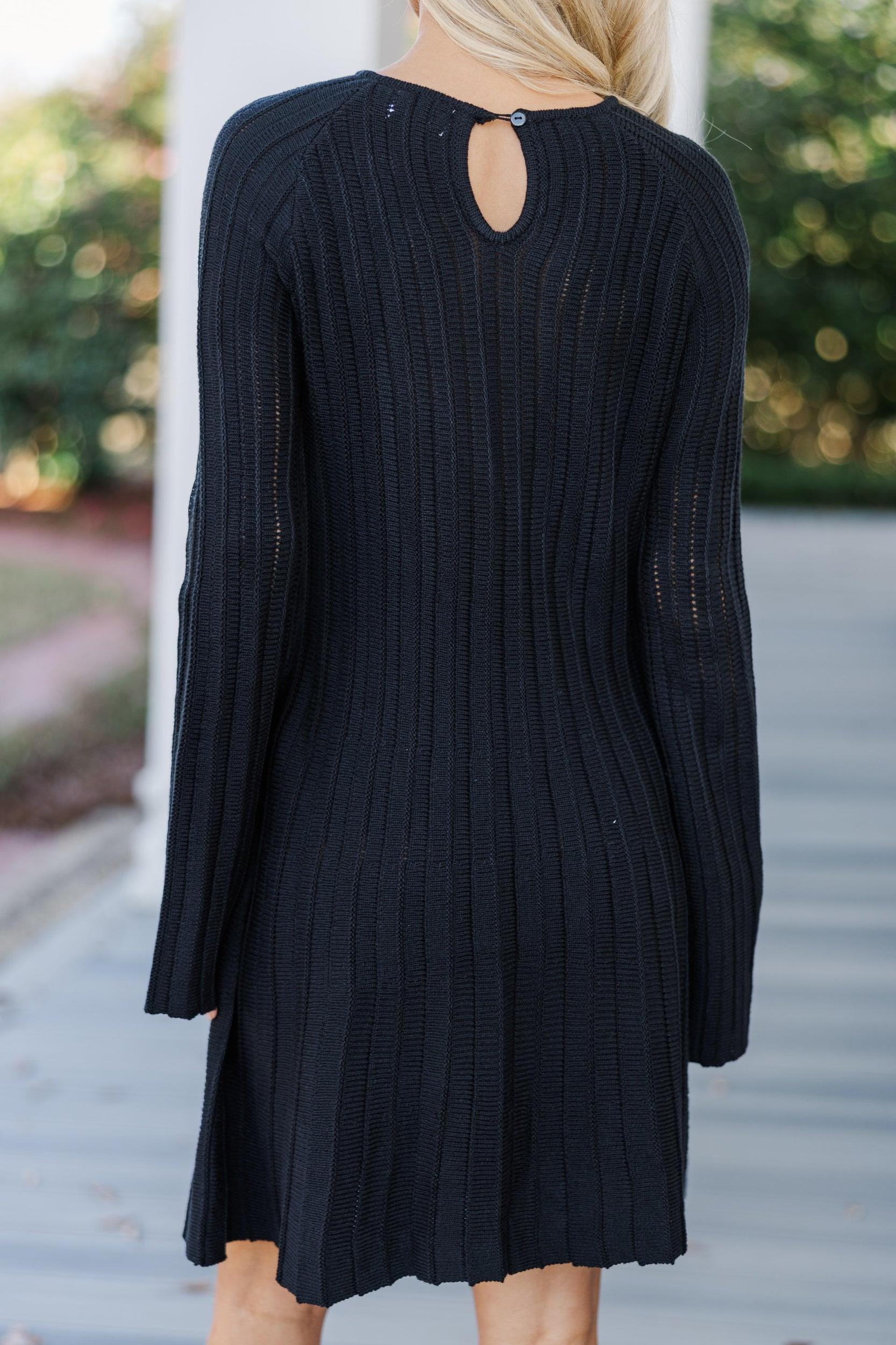 All The Help Black Sweater Dress Female Product Image