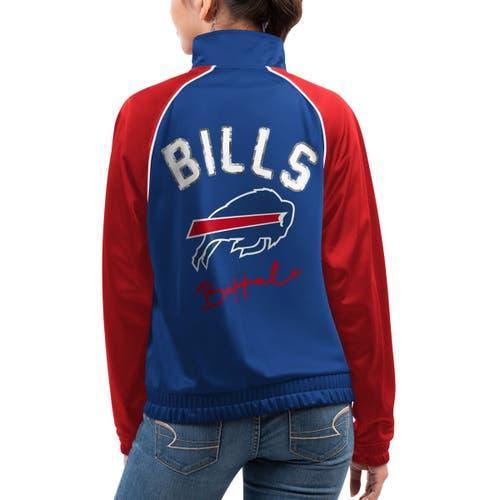 Womens G-III 4Her by Carl Banks New England Patriots Showup Fashion Dolman Full-Zip Track Jacket Blue Product Image