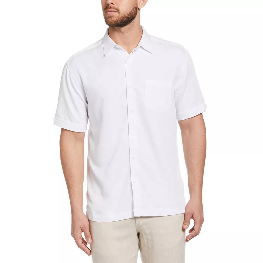 Men's Cubavera Short Sleeve Button-Down Shirt, Size: Small, Blue Blazer Product Image