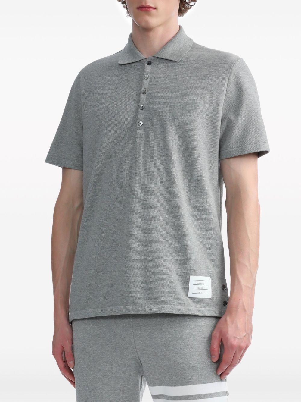 Center-Back Stripe Piqué polo top Product Image