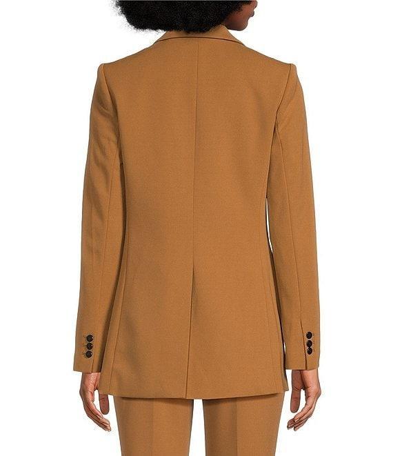 Calvin Klein Scuba Crepe Notch Lapel Long Sleeve 1-Button Blazer Product Image