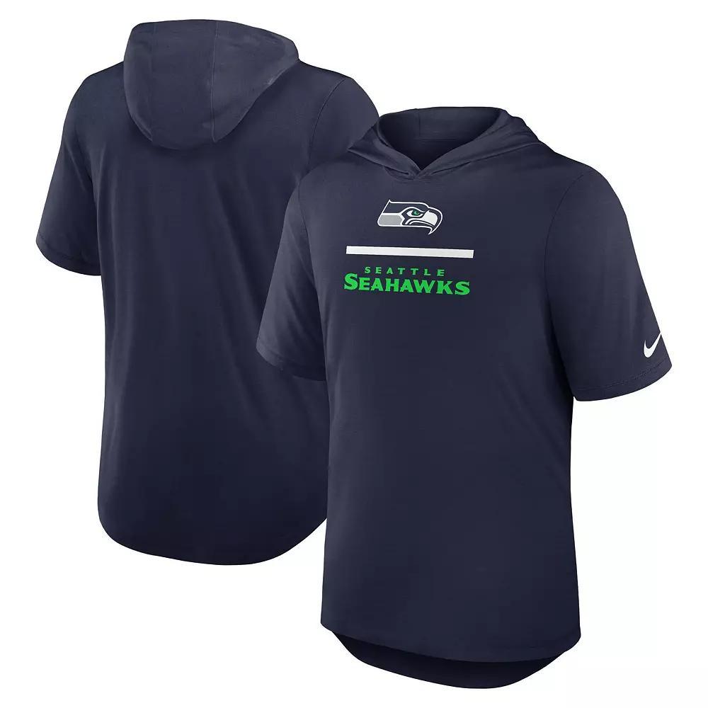 Men's Nike Aqua Miami Dolphins Lockup Tri-Blend Hoodie T-Shirt, Size: 3XL, Turquoise A Product Image