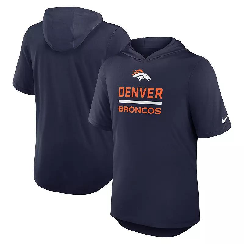 Men's Nike Royal Los Angeles Rams Lockup Tri-Blend Hoodie T-Shirt, Size: XL, Blue Product Image