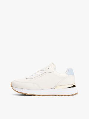 Leather Contrast Heel Sneaker Product Image
