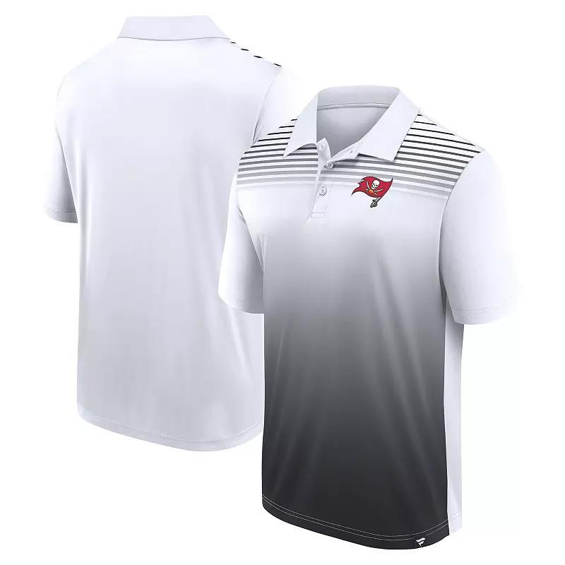 Men's White/Black Carolina Panthers Sandlot Game Polo, Size: Large Product Image