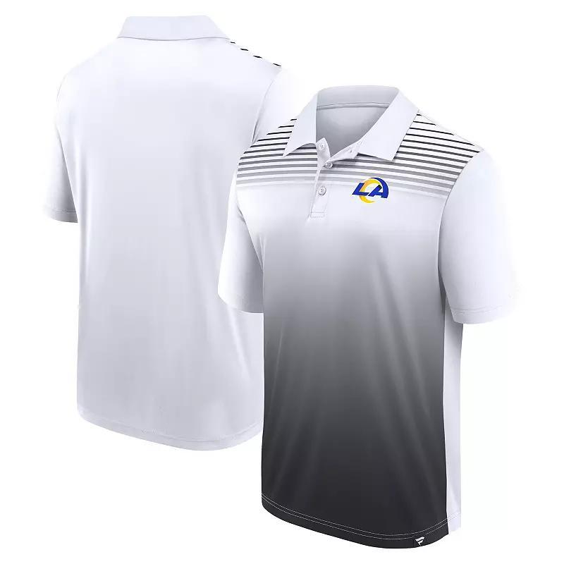 Men's White/Navy Denver Broncos Sandlot Game Polo, Size: 5XL Product Image