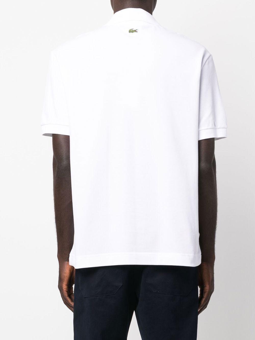 embroidered-logo short-sleeve polo shirt  Product Image