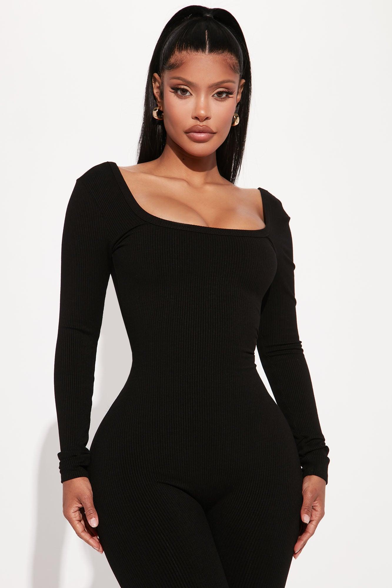 Hailey Snatched Jumpsuit - Black Product Image