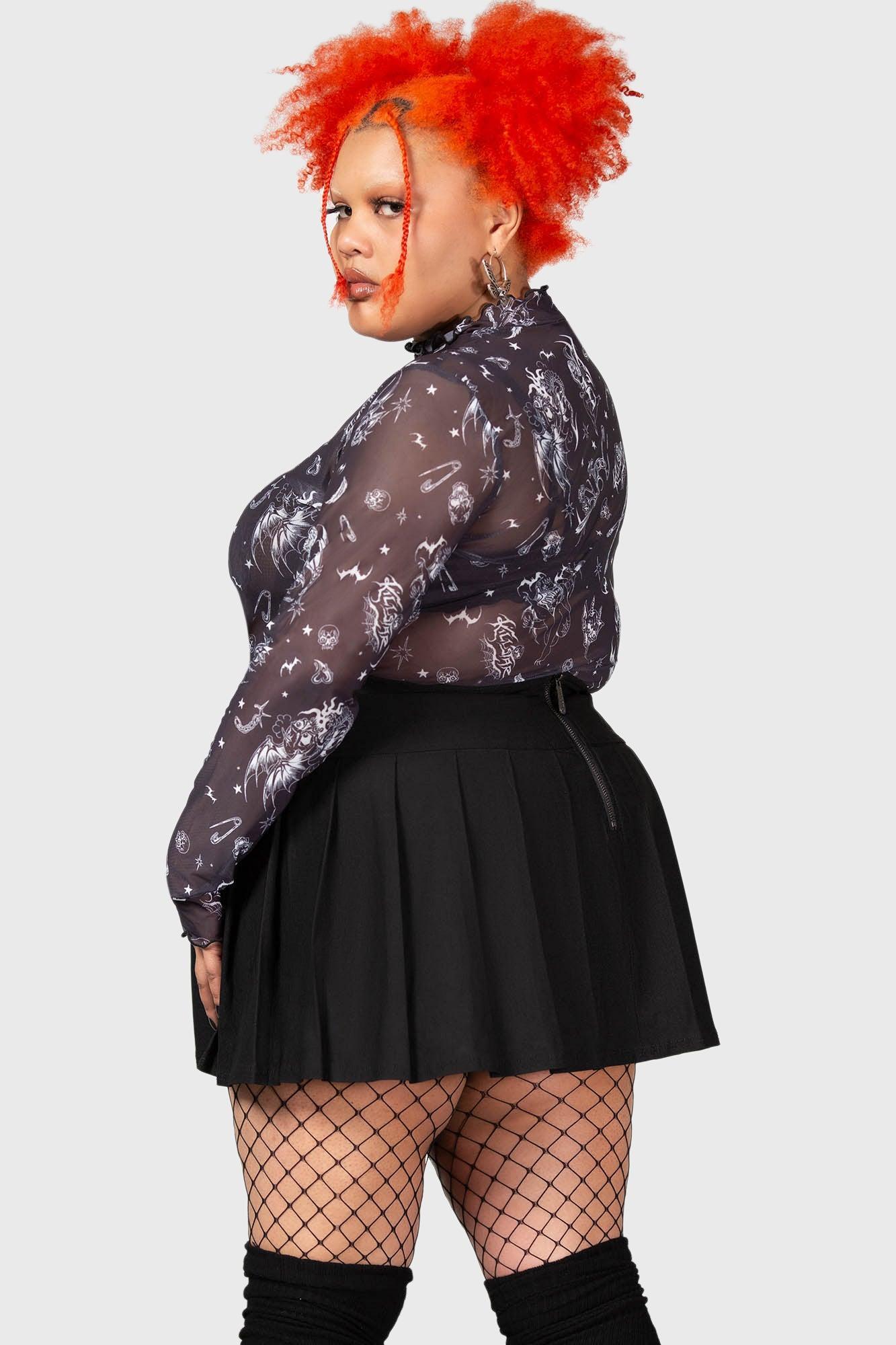 Dazed Skull Crop Top Female Product Image