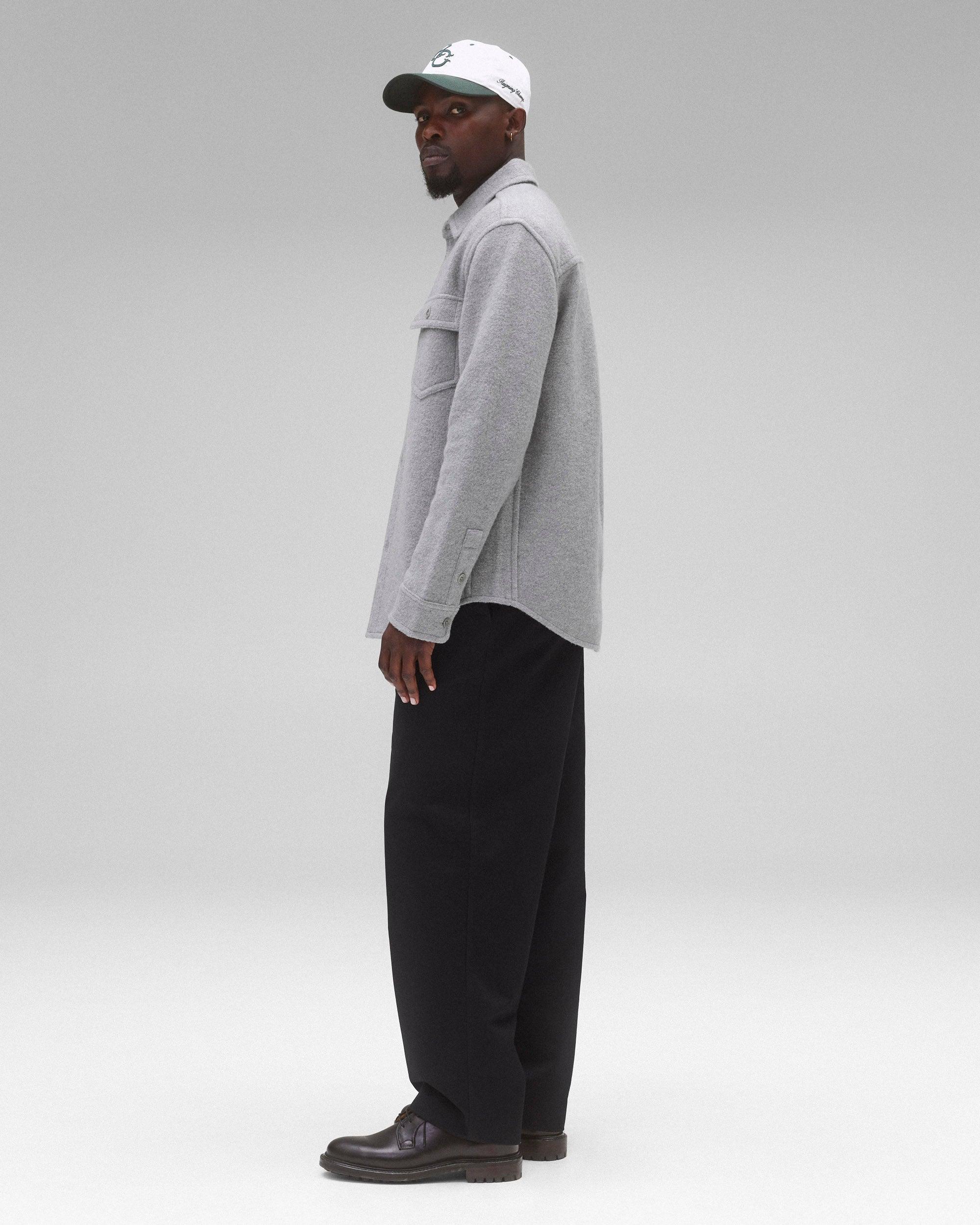 Boiled Wool Warden Overshirt Male Product Image