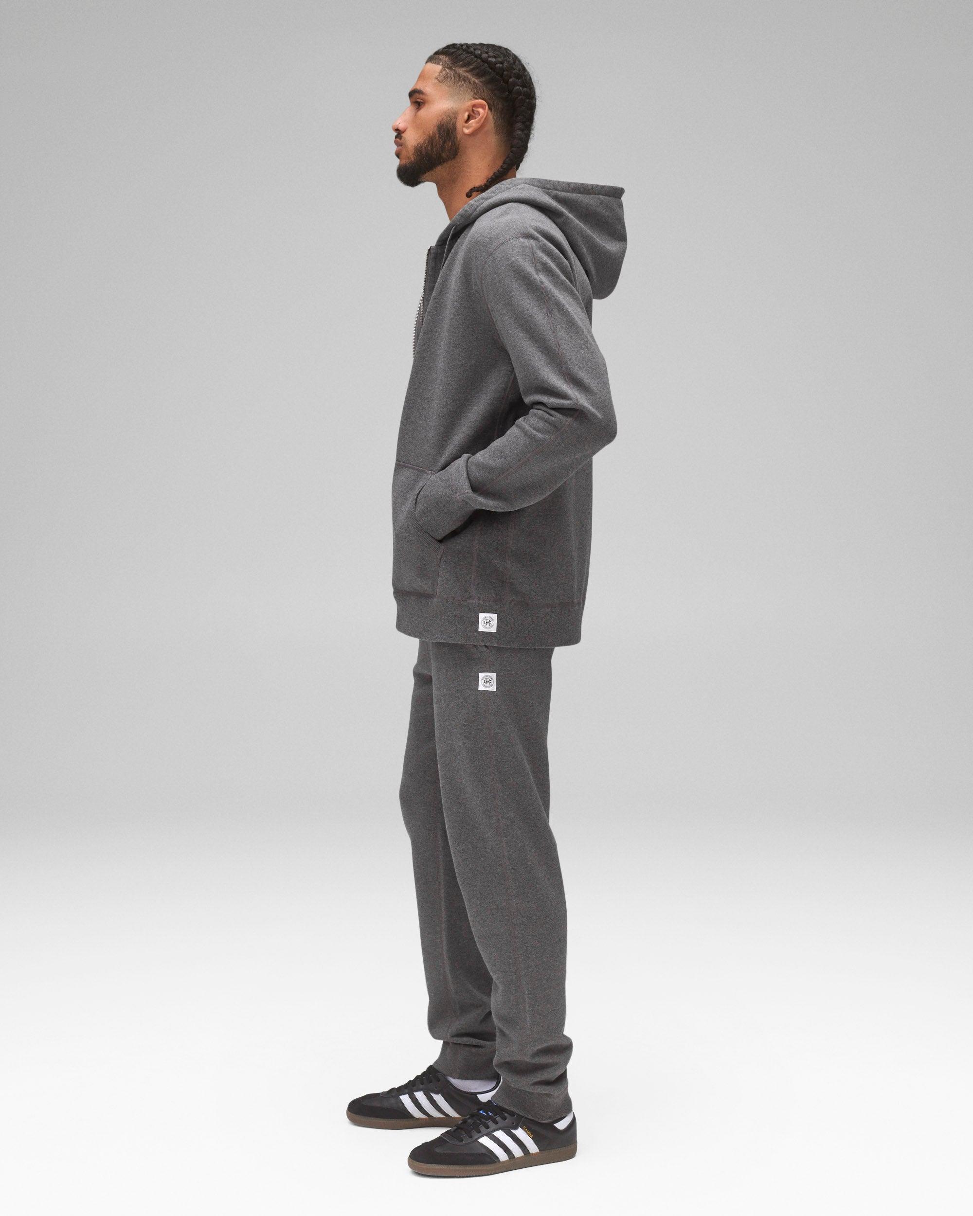 Midweight Terry Slim Zip Hoodie Male Product Image
