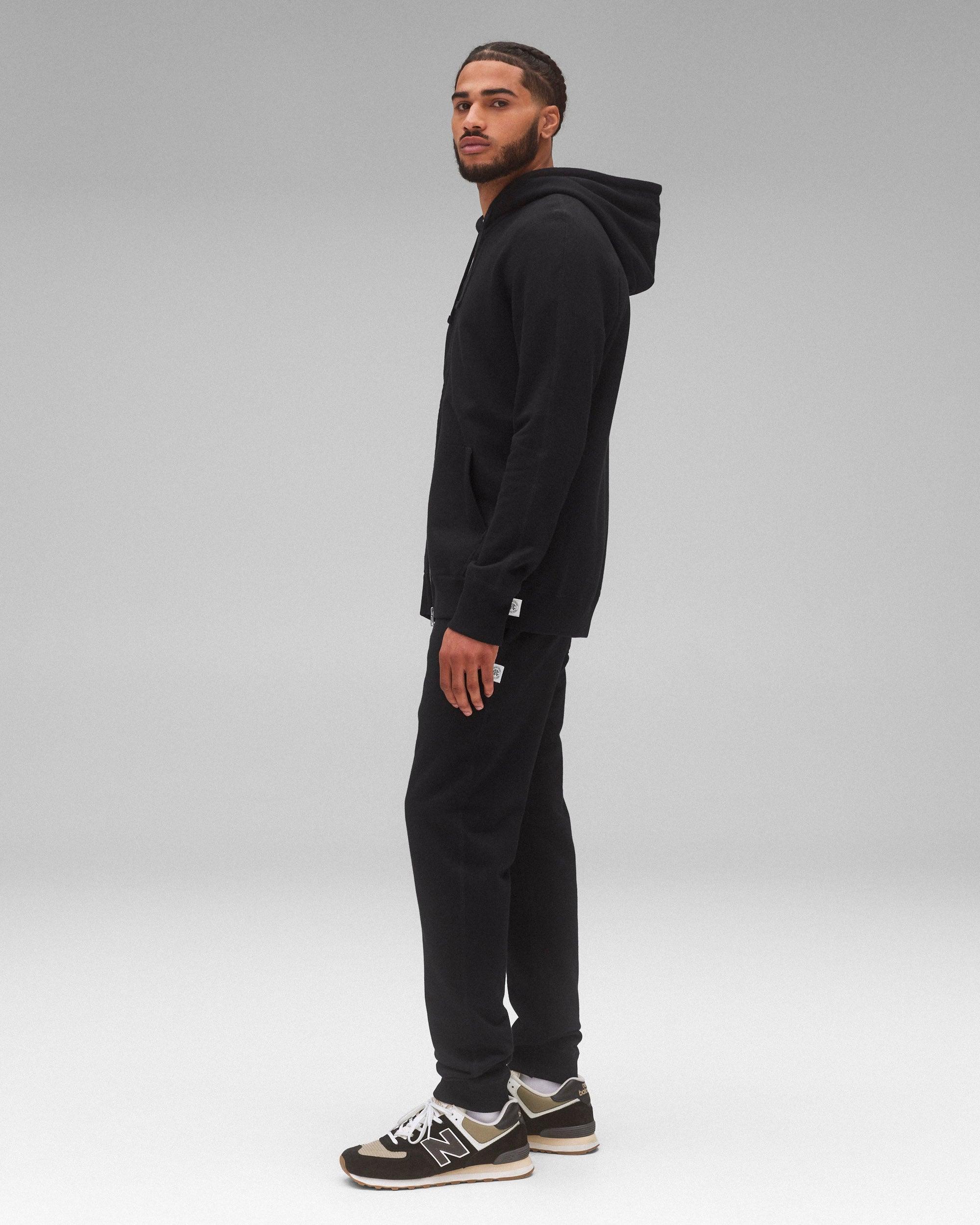 Midweight Terry Slim Zip Hoodie Male Product Image