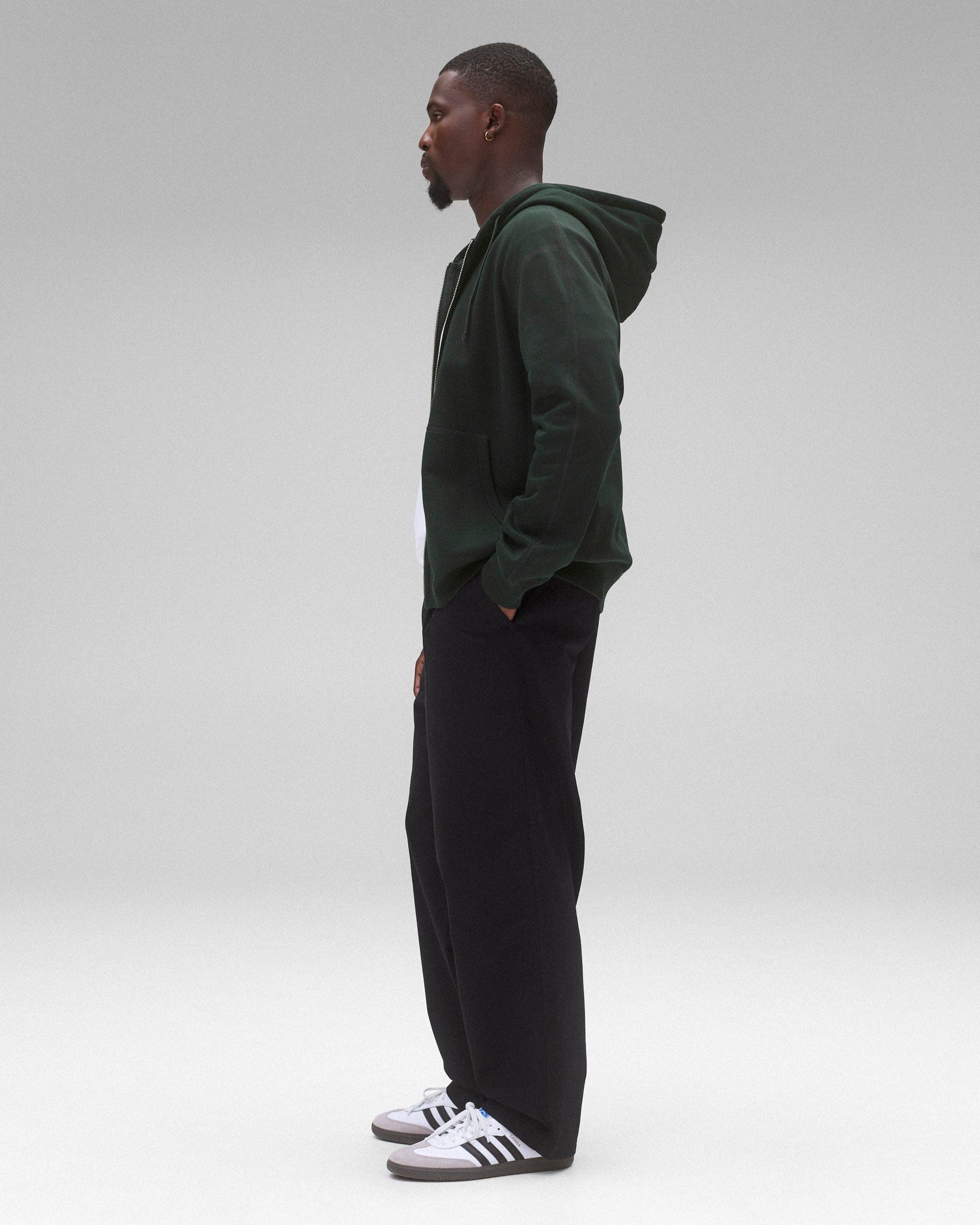 Midweight Terry Standard Zip Hoodie Male Product Image