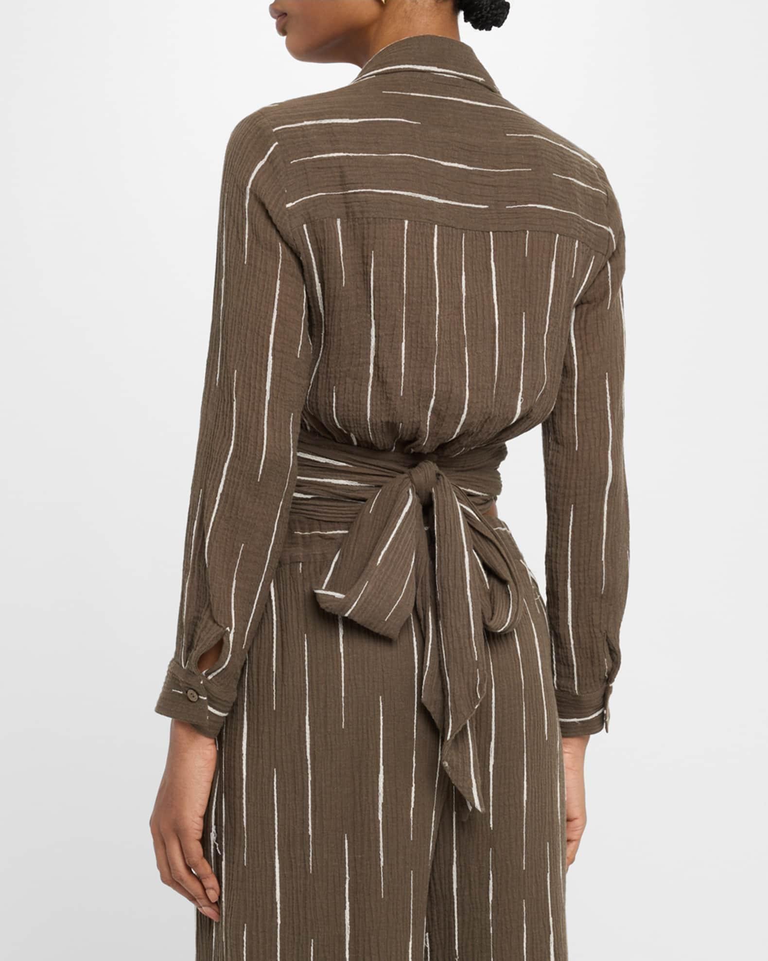 Alessa Long-Sleeve Wrap Top Product Image