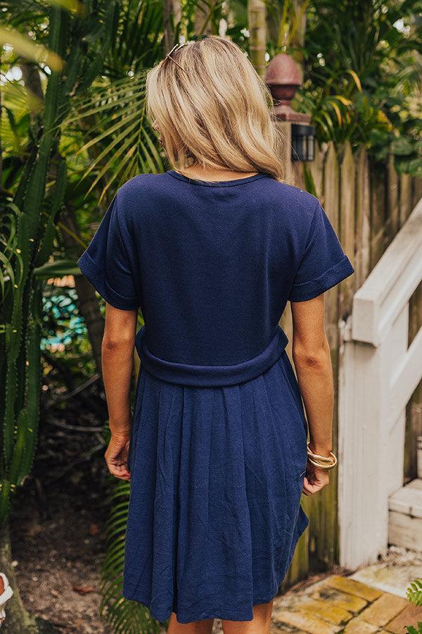 Simple Moment Mini Dress in Navy Product Image