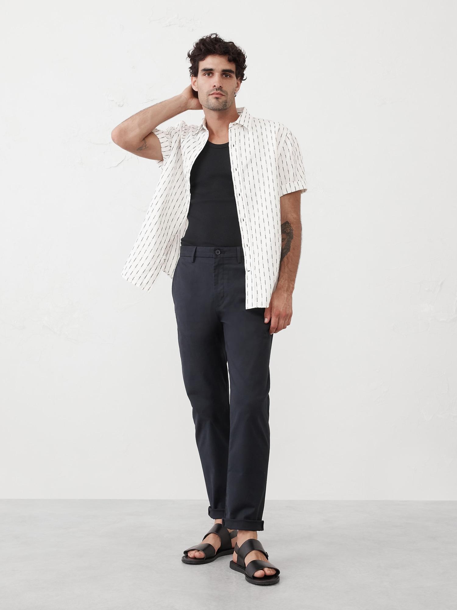 Slim Linen-Blend Shirt Product Image
