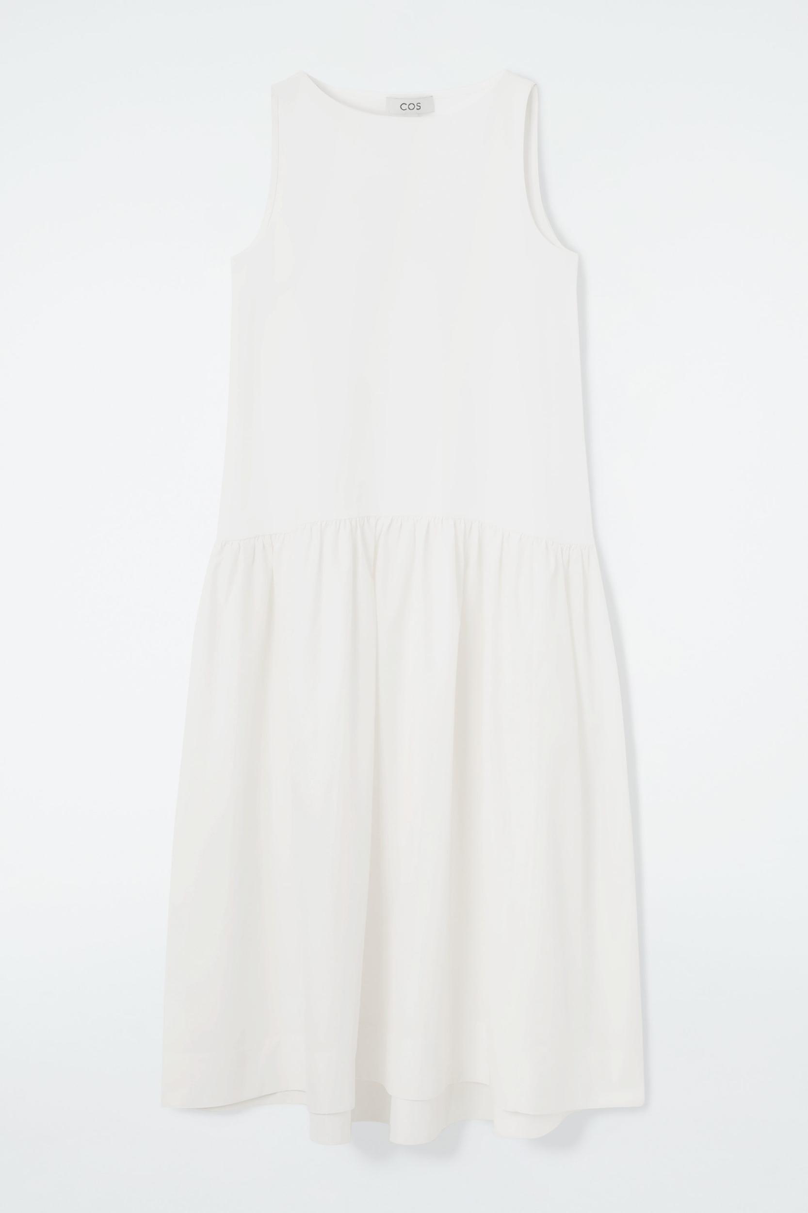 VOLUMINOUS SLEEVELESS MIDI DRESS Product Image