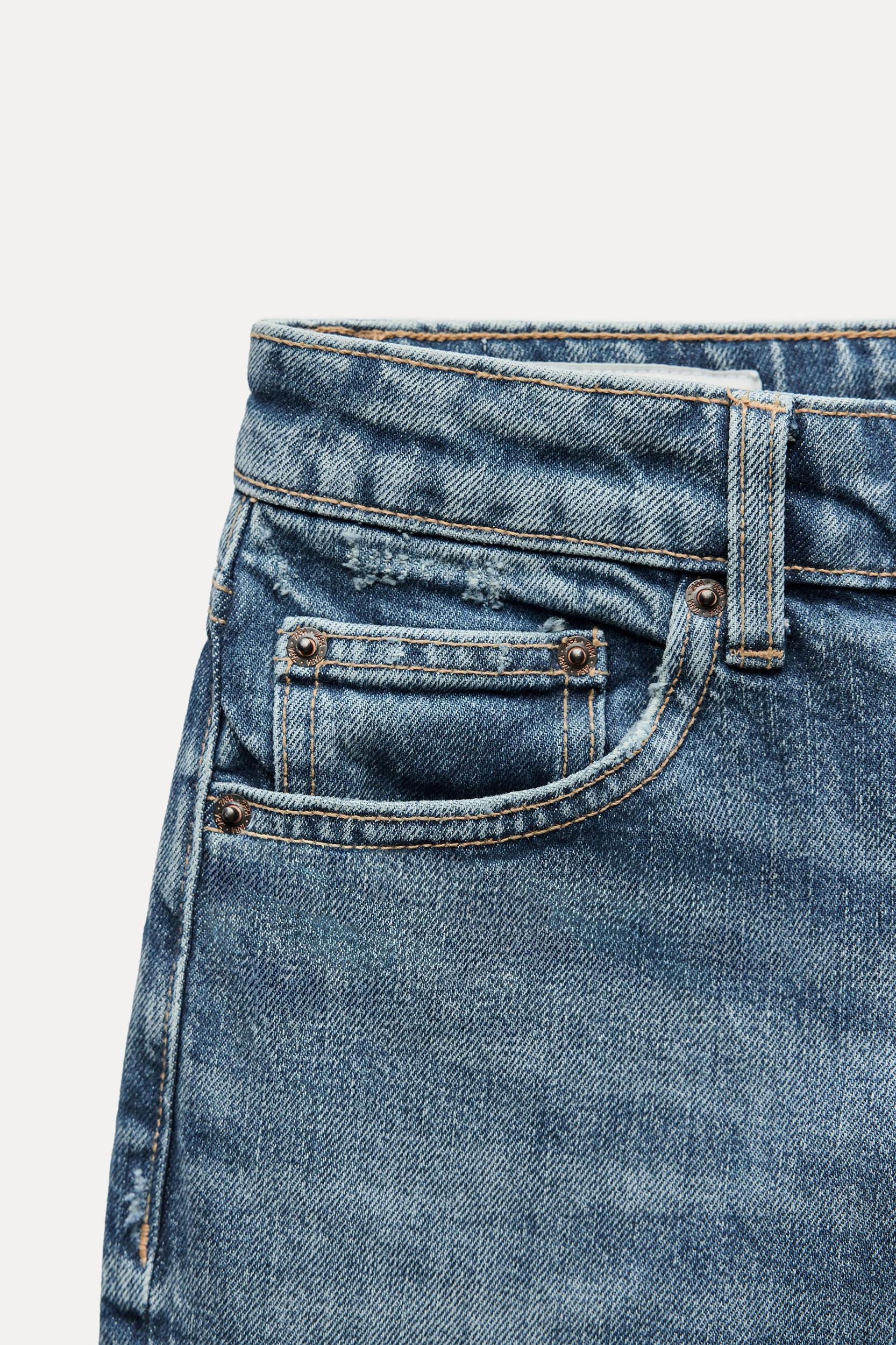 TRF STRAIGHT LEG JEANS WITH A HIGH WAIST Product Image