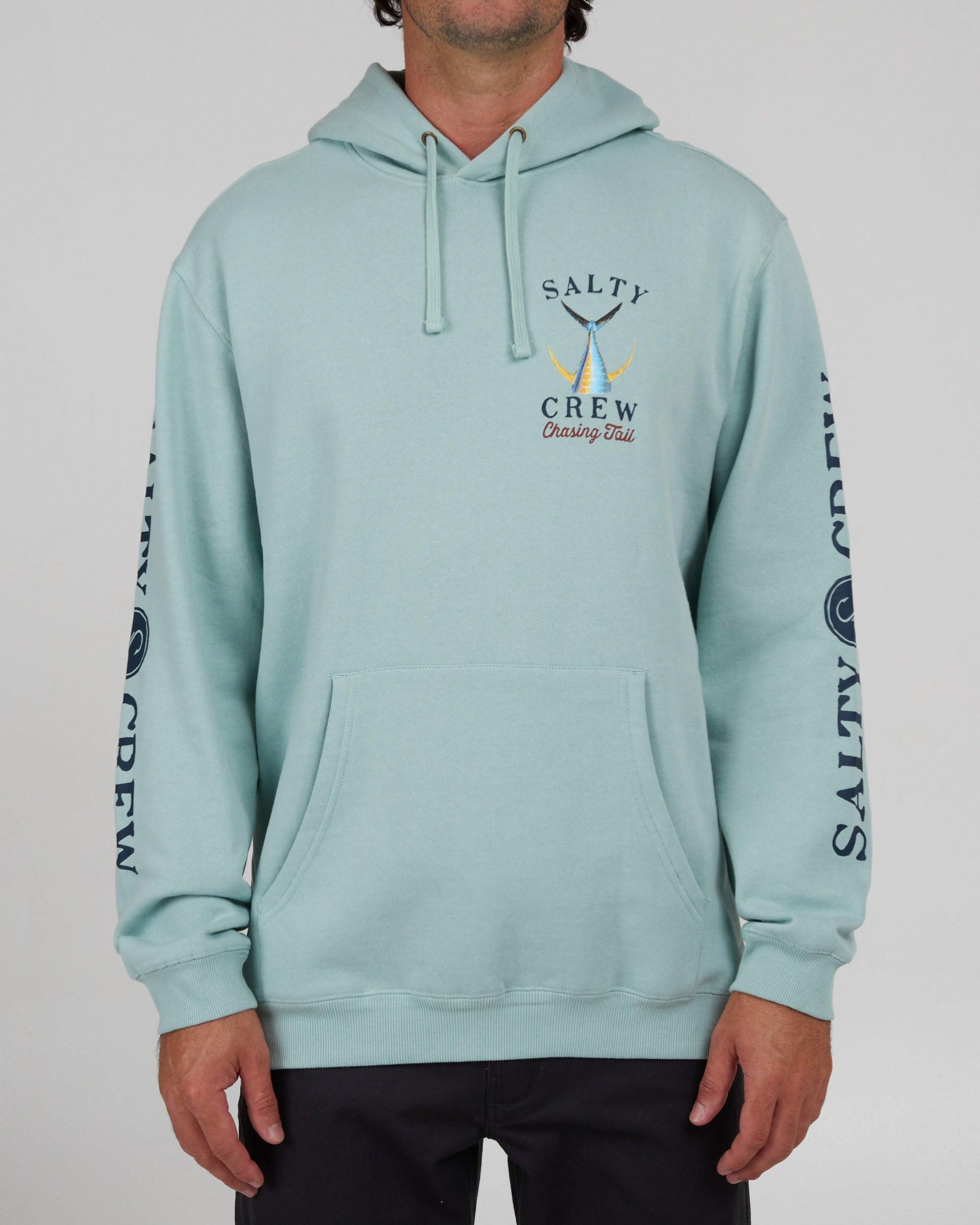 Tailed Fleece Hoodie - Mackerel Male Product Image