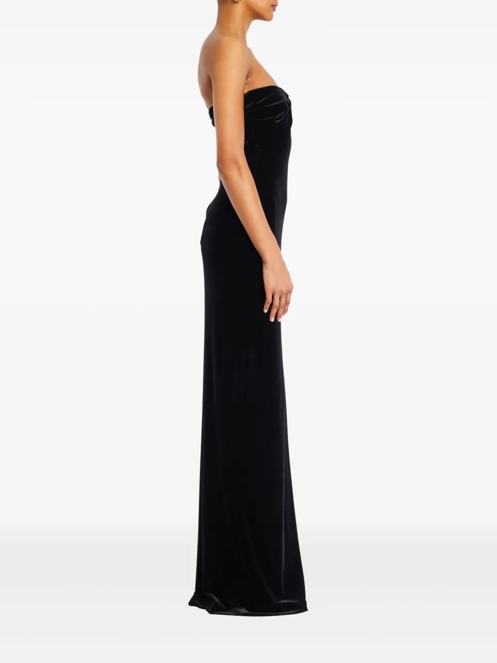 Batwing Sleeves Loose Hollow Solid Color Split-Joint Cold Shoulder Jumpsuits Product Image