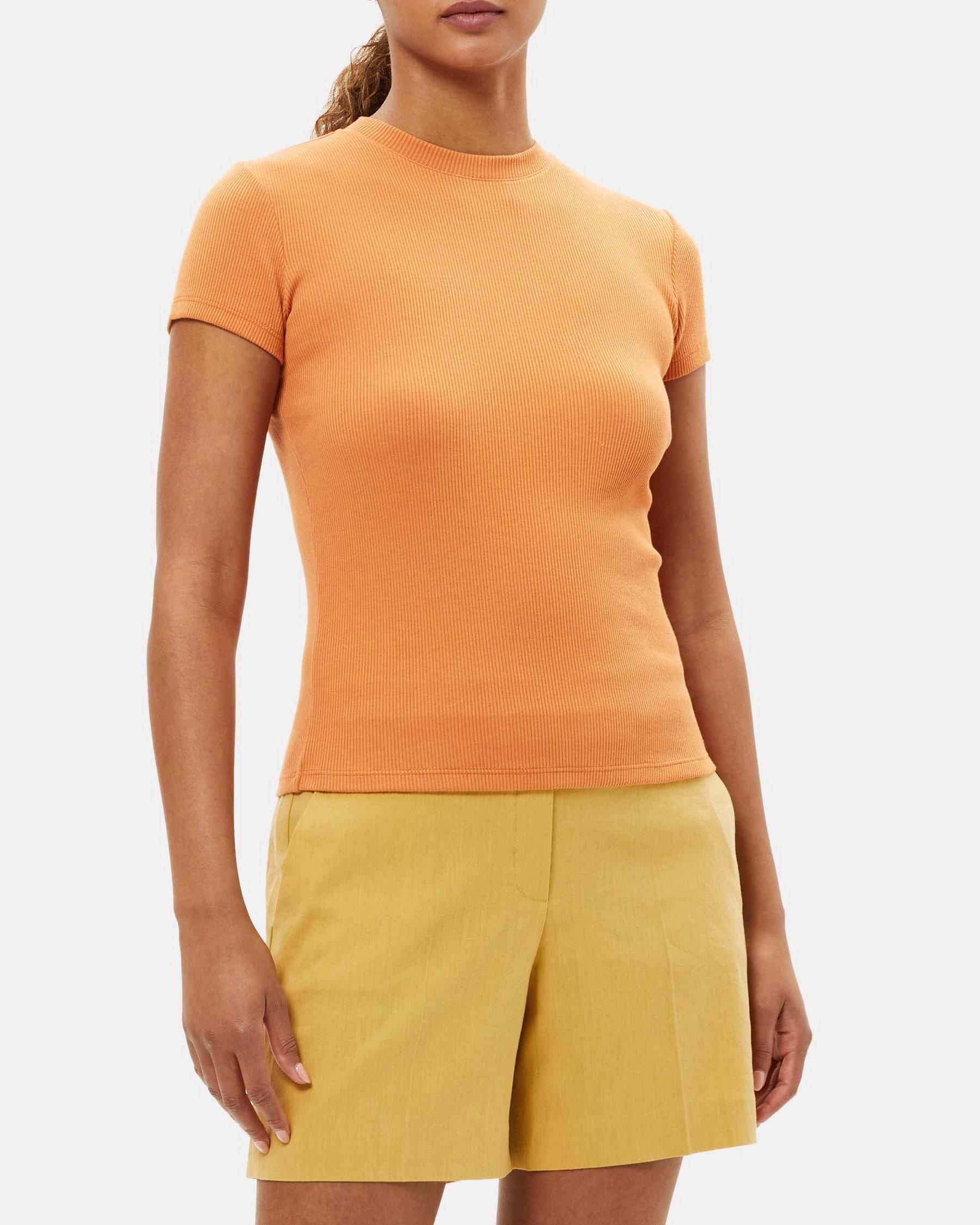 Tiny Tee in Ribbed Modal Cotton Product Image