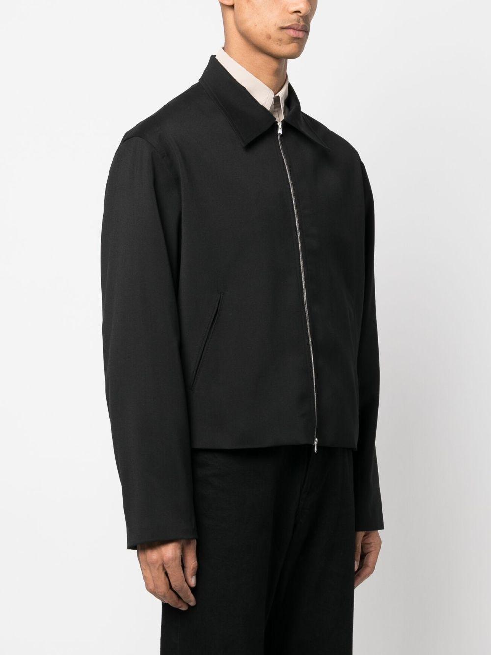 straight-point collar bomber jacket  Product Image