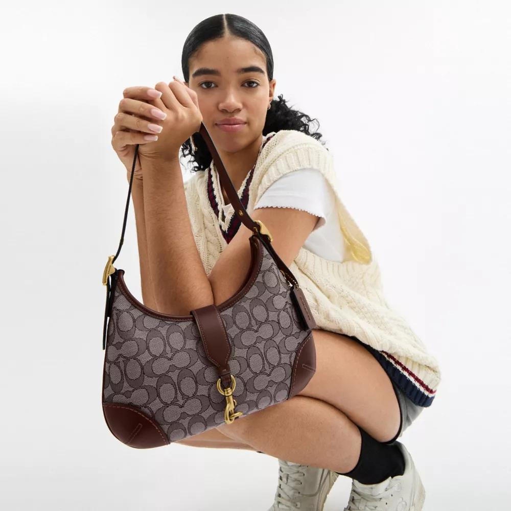 Hamptons Hobo Bag In Signature Jacquard Product Image