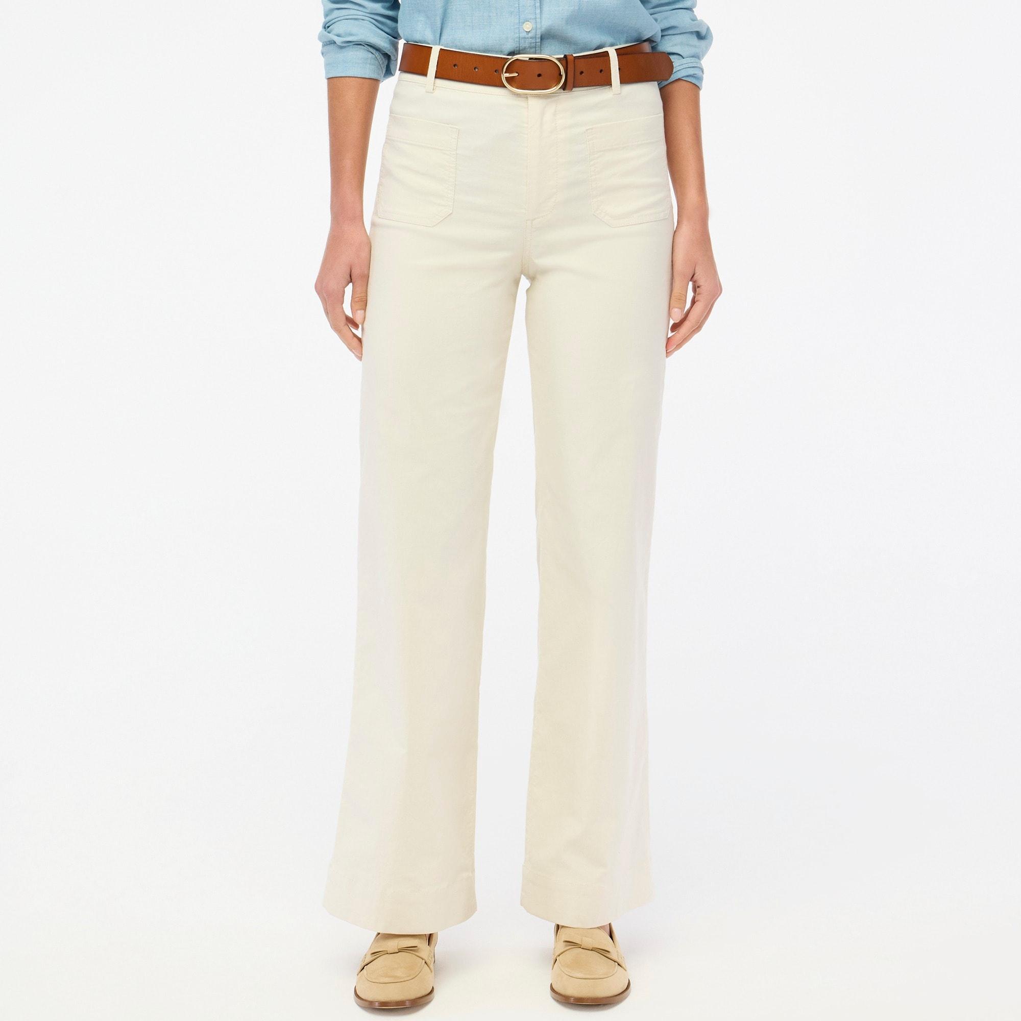 Lizzie high-rise patch-pocket wide-leg pant Product Image
