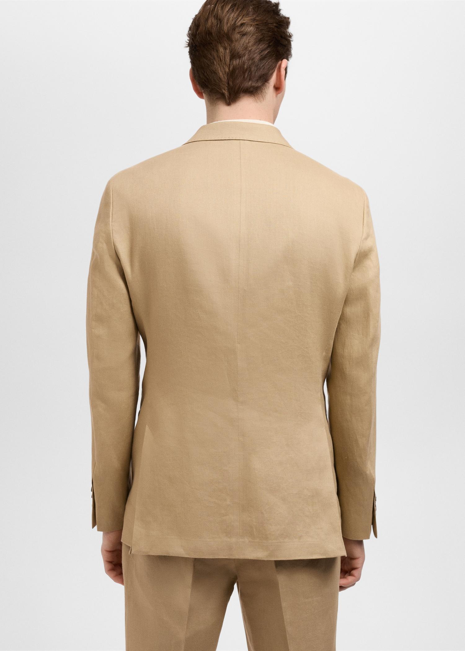 Amalfi 100% linen slim-fit suit blazer - Men | MANGO USA Product Image
