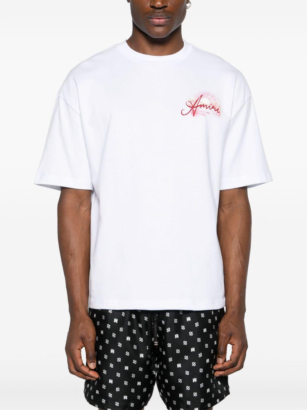 Paradise Airbrush cotton T-shirt Product Image