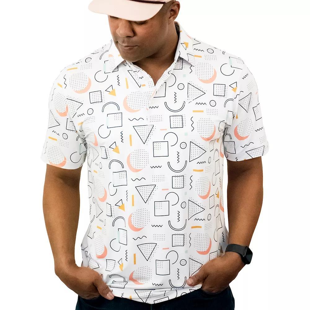 Men's SwingJuice Golf 90s Golf Polo, Size: Large, Ivory Product Image