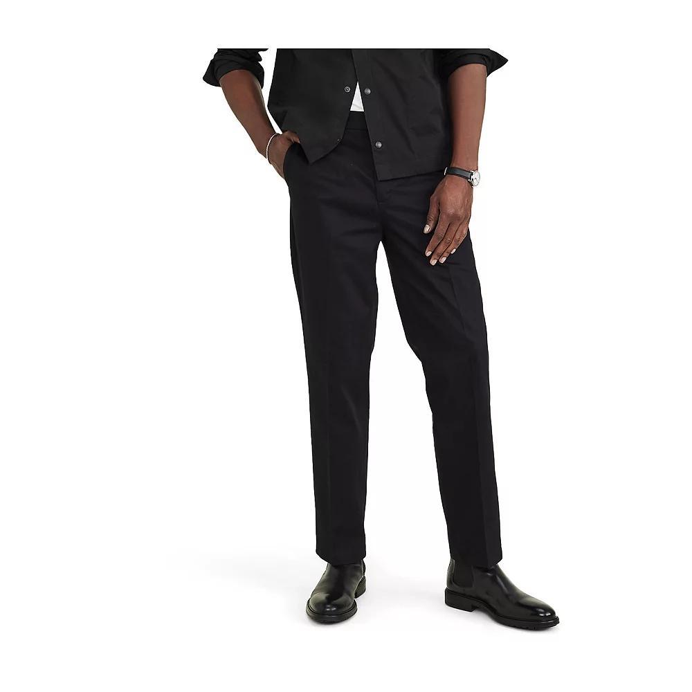 Big & Tall Dockers® Signature Straight-Fit Stain Defender Pants, Men's, Size: 48X30, Beautiful Black Product Image