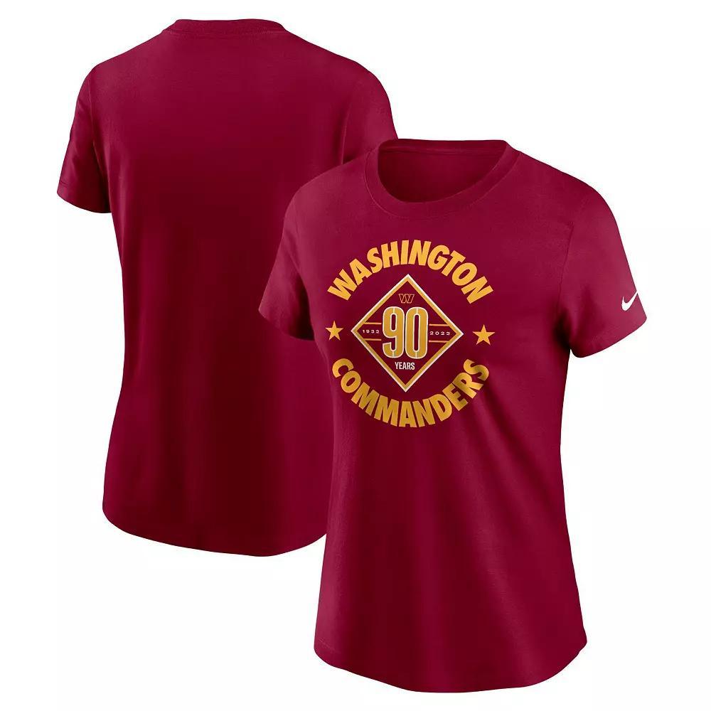 Women's Nike Burgundy Washington Commanders 90th Anniversary T-Shirt, Size: Medium, Wft Med Re Product Image