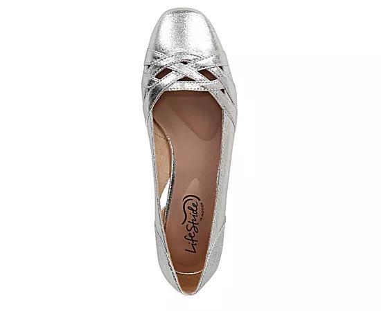 LifeStride Carmen Women's Cutout Flats, Size: 11 Wide, Ivory Product Image