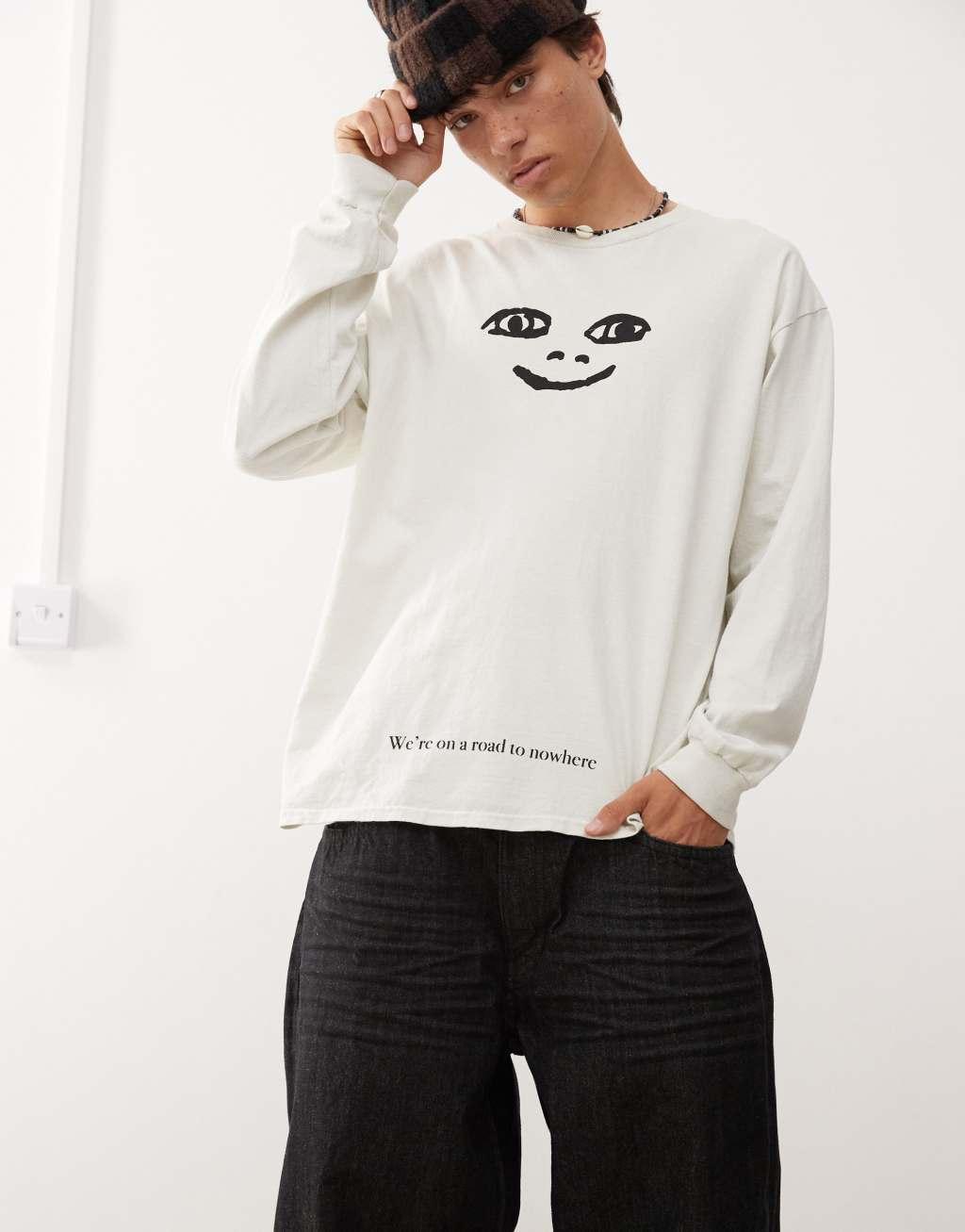 Cheap Monday Looser baggy jeans in black rinse wash Product Image